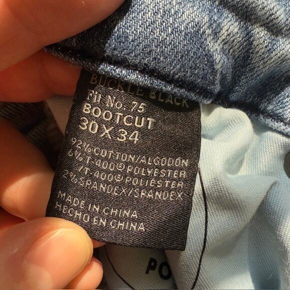 Buckle Black Women's Bootcut Fit No. 75 Jeans 30x34 High Rise Denim - Picture 11 of 12